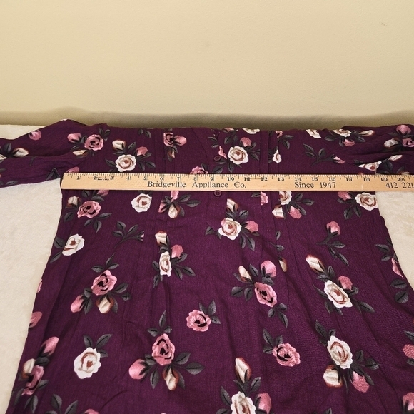 NWOT fun2fun High/Low Pleated 3/4 Length Sleeve Top Size XS - Picture 11 of 11